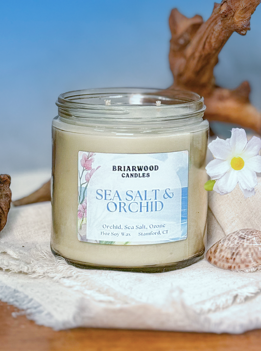 Sea Salt & Orchid Candle 15oz