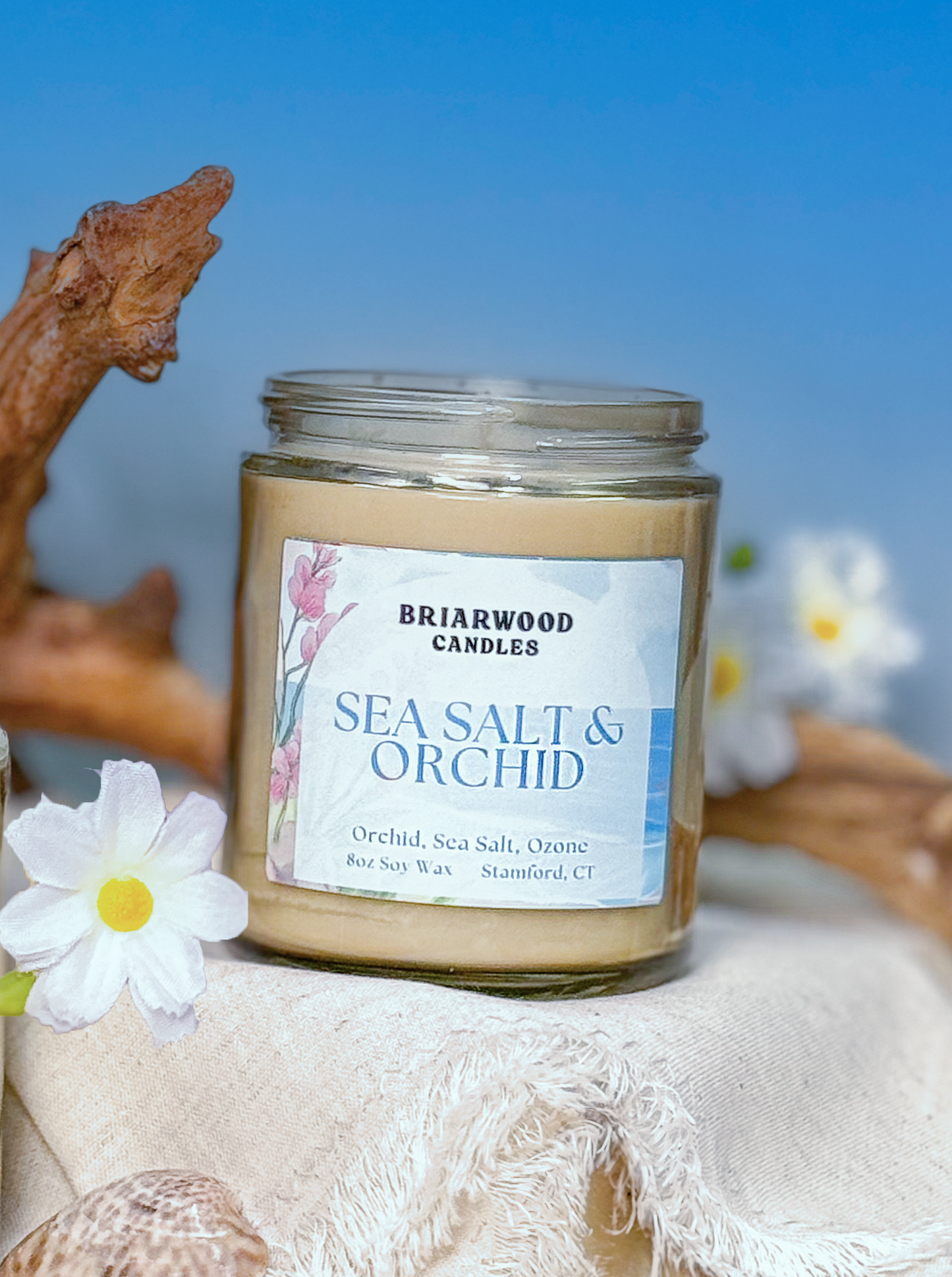 Sea Salt & Orchid Candle 8oz