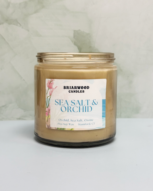 Sea Salt & Orchid Candle 15oz
